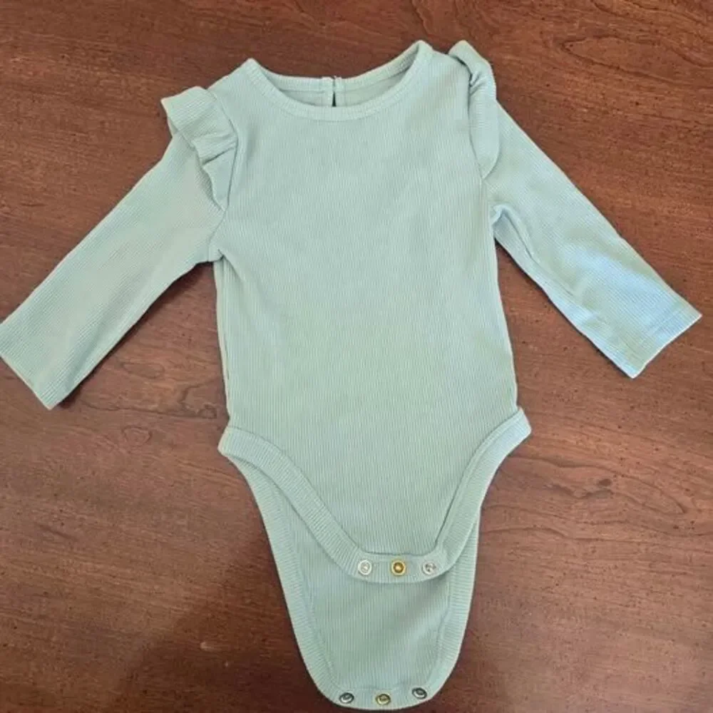 6 Month Girls Long Sleeved Onsie Lot of 8 Pieces